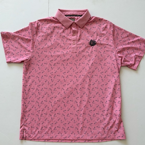 Callaway Other - Callaway Pink Patterned Golf Polo Dobson Ranch Golf Course Large